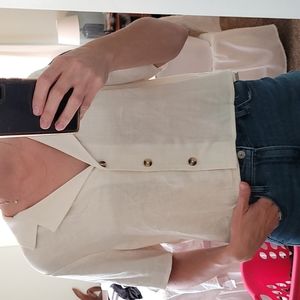 Cropped button up